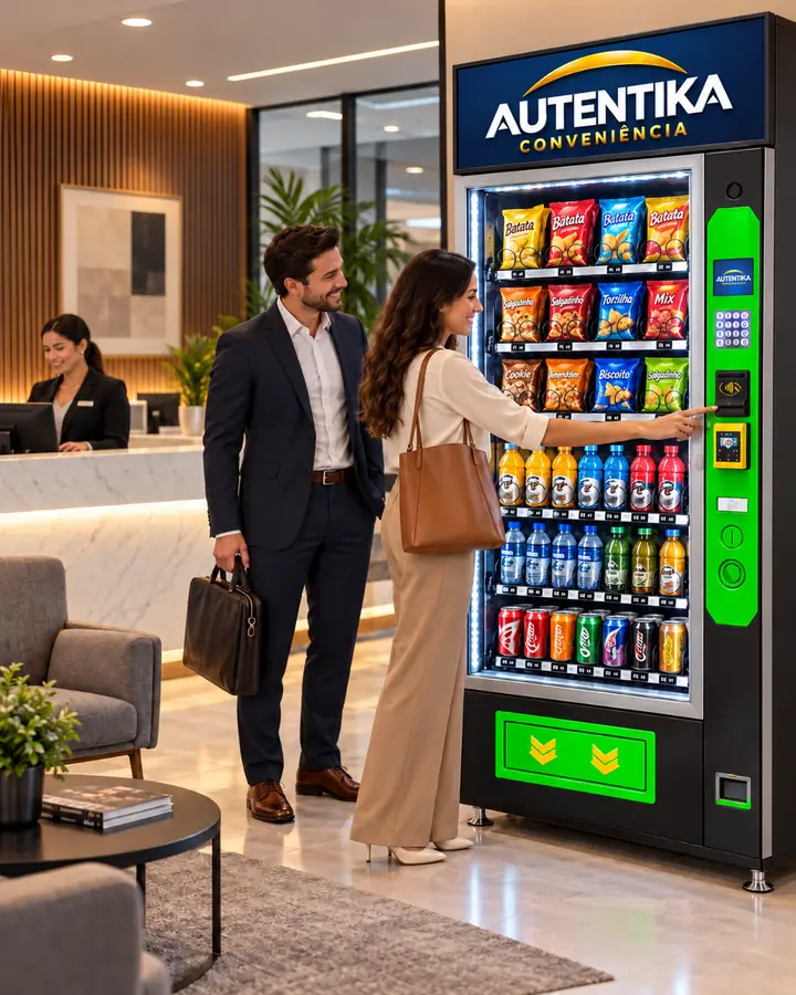 Vending machine da Autentika em condomínios (imagem ilustrativa)